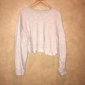 Zara crop crew neck